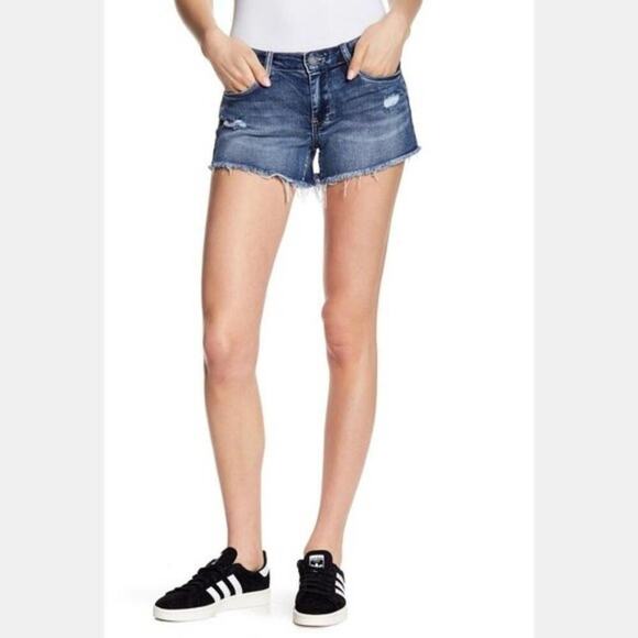 BLANK NYC Denim Frayed Cutoff Astor Shorts‎ 31 new!!! - Picture 3 of 14